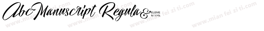 AbcManuscript Regula字体转换